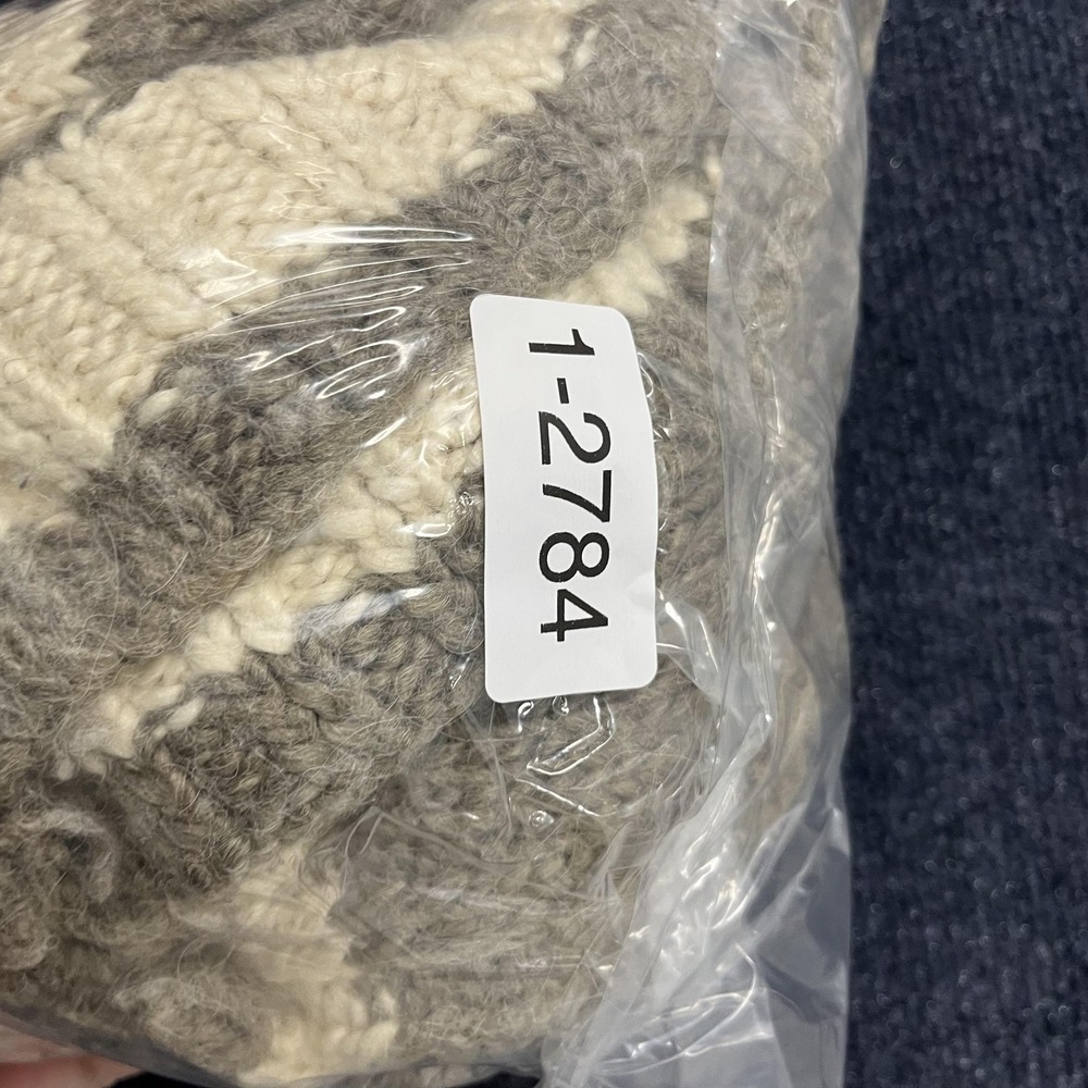 American Eagle Outfitters Sweater Mens XL Gray Handknit Zip Up Nordic Cardigan - Picture 5 of 5